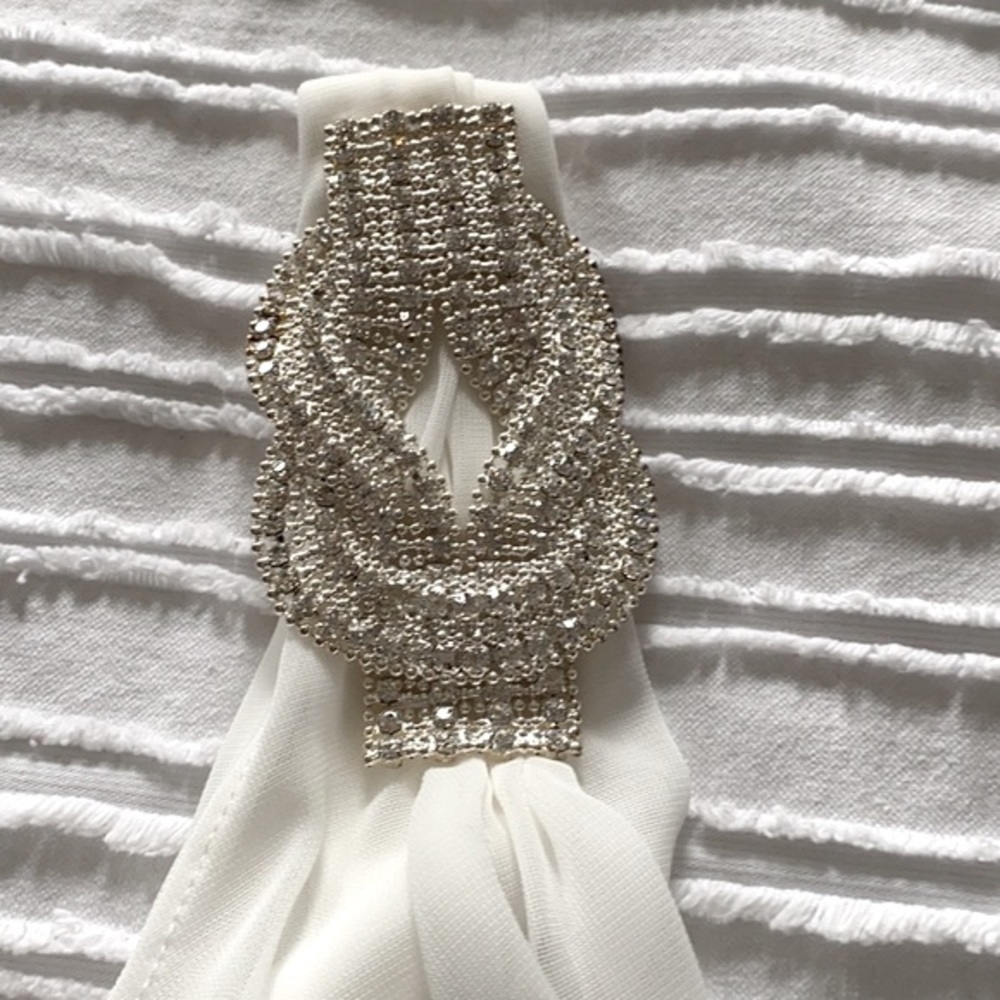 Cache White One Shoulder Cocktail Dress - Picture 6 of 17
